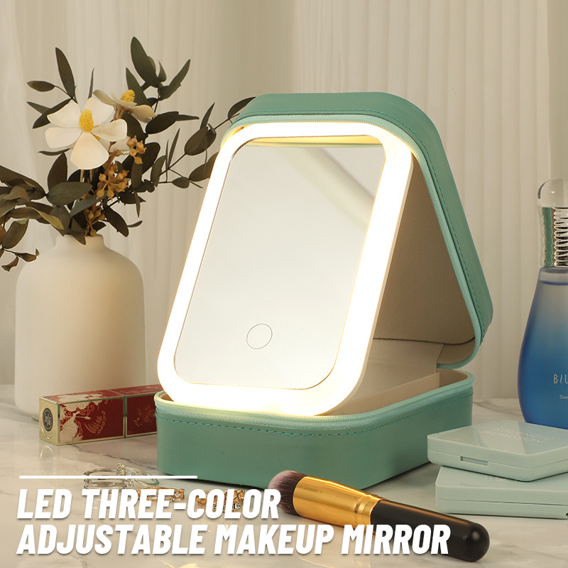 DK Tre Farver LED Makeupspejl
